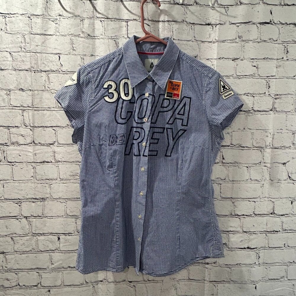 Vintage Ladies Gaastra Copa Del Rey sailing checkered shirt Size M